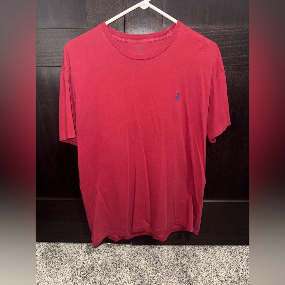 Polo Ralph Lauren Red Men’s Medium Short Sleeve Crew Neck Tee Shirt